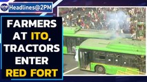 Farmers enter ITO, vandalise bus, press on to Central Delhi | Oneindia News