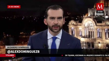 Milenio Noticias, con Alejandro Domínguez, 25 de enero de 2021