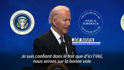 Covid-19: les Etats-Unis proches de l'immunité collective d'ici l'été (Biden)