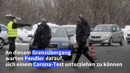 Wegen Corona: Lange Staus an tschechisch-deutscher Grenze