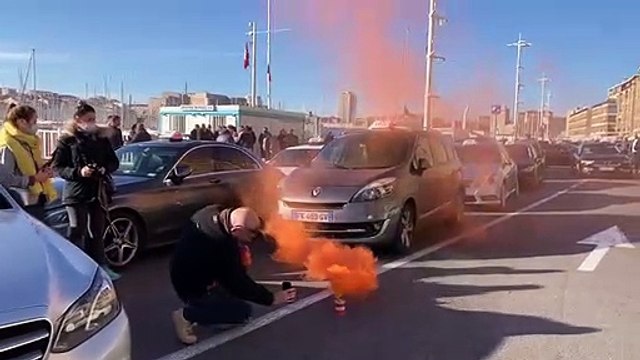 Marseille. 500 taxis en grève sur le Vieux-Port bloquent partiellement les accès