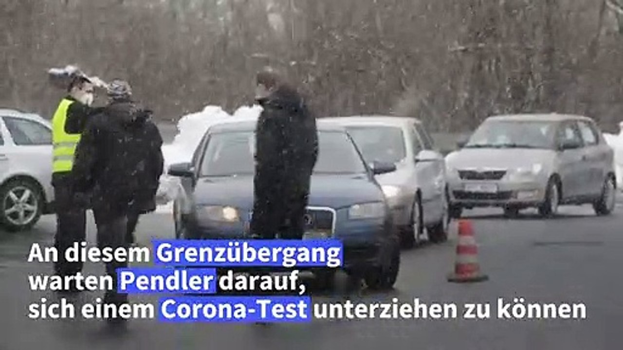 Wegen Corona: Lange Staus an tschechisch-deutscher Grenze