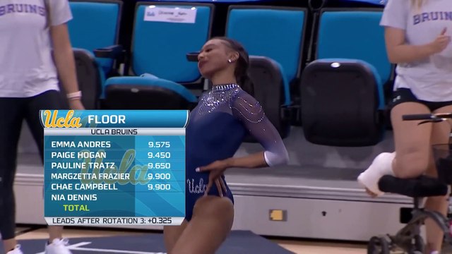 Nia Dennis baila a ritmo de Kendrick Lamar en su ejercicio de suelo