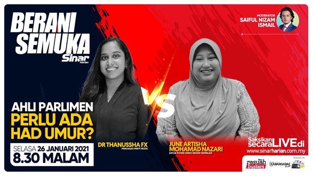[LIVE] Berani Semuka: Ahli Parlimen perlu ada had umur?