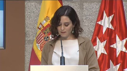 Ayuso manifiesta su "más absoluta decepción y hartazgo" con Pedro Sánchez