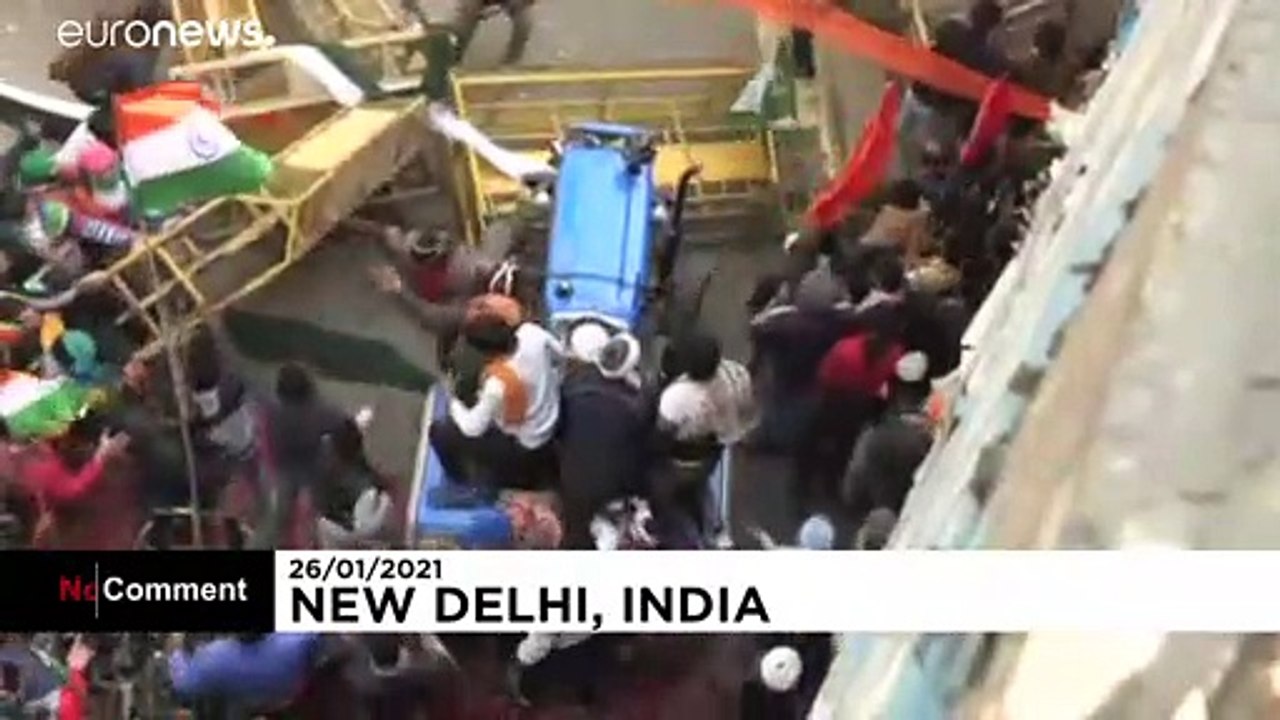 New-Dehli : manifestation d’agriculteurs le "Jour de la République"