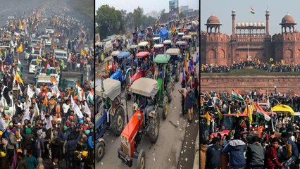 Farmers Tractor Rally: Protesters Enter Delhi's Red Fort, Wave Their Flags From The Ramparts
