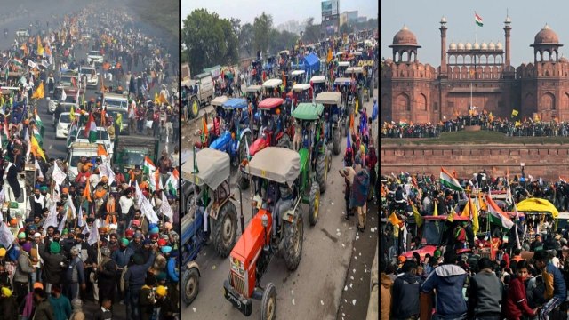 Farmers Tractor Rally: Protesters Enter Delhi's Red Fort, Wave Their Flags From The Ramparts
