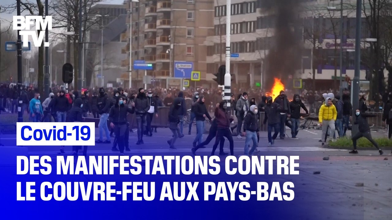 Covid-19: violentes contestations aux Pays-Bas...