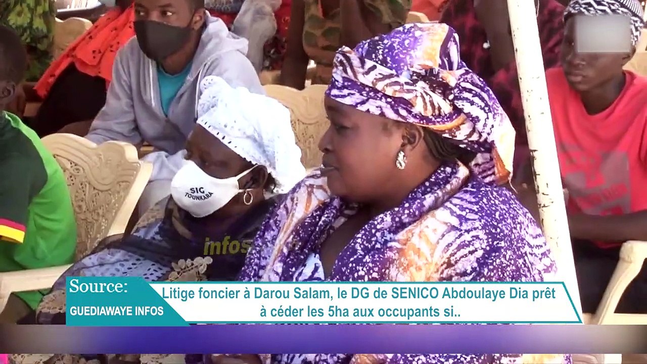 Litige foncier à Darou Salam, le DG de SENICO Abdoulaye Dia cède ses 5ha aux occupants