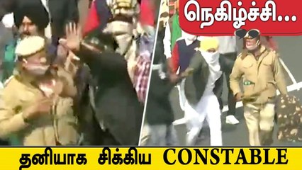 Police மீது Tractor ஏற்றிய விவசாயிகள் | Oneindia Tamil
