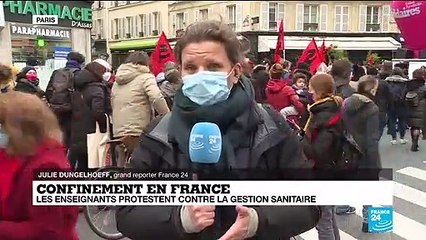 Confinement en France : les enseignants protestent contre la gestion de la crise sanitaire