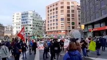 Huelga y manifestación del sector de Cuidados de Euskadi