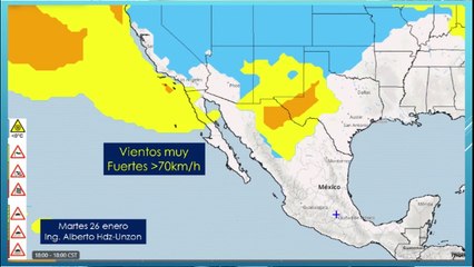 Clima de hoy martes: Aviso por muy fuertes vientos por arriba de los 70km/h