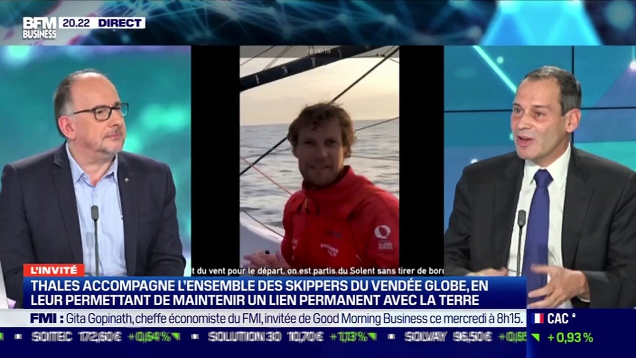 Marc Darmon (Thales) : Thales a conçu VesseLINK, un modem maritime qui assure les communications des navires du Vendée Globe - 26/01