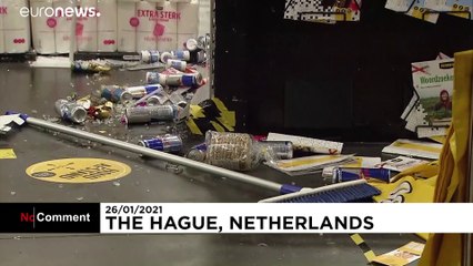 Riots over Dutch COVID curfew hit for a third successive night