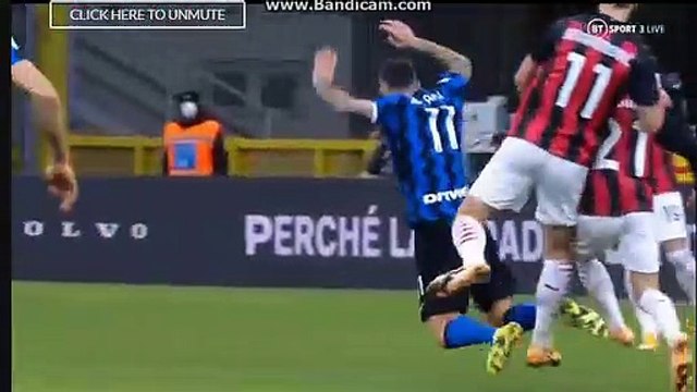 Ibrahimovic Z. red card Inter 0 - 1 AC Milan 26-01-2021