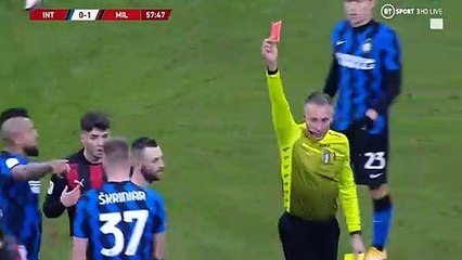 Zlatan Ibrahimovic RED CARD/2nd Yellow Card - Inter vs Milan 0-1 26/01/2021