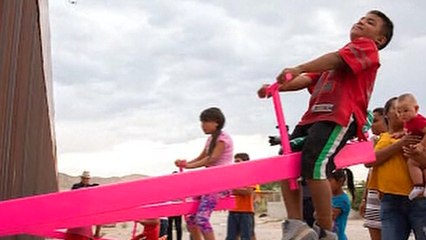 Seesaw Going Through U.S. Border Wall Goes Viral