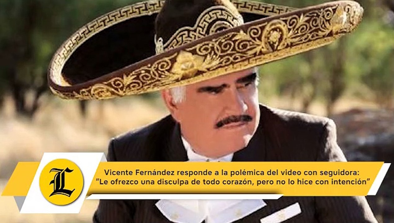 Vicente Fernández responde a la polémica del video con seguidora: “Le ofrezco una disculpa de todo corazón, pero no lo hice con intención”