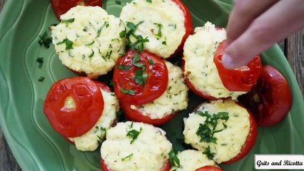Stuffed Tomatoes with Grits and Ricotta Recipe