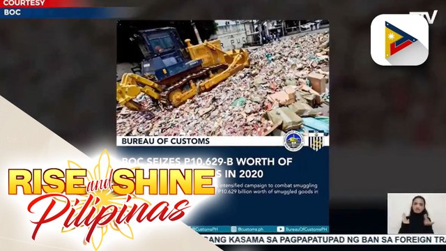 Higit P10-B halaga ng smuggled goods, nasabat ng Bureau of Customs noong 2020