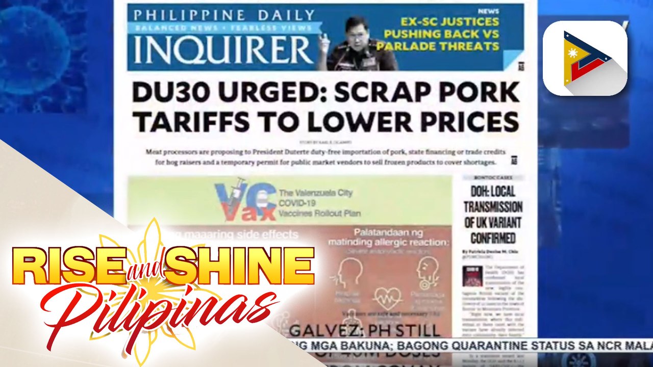 HEADLINES: Price cap sa mga pangunahing bilihin