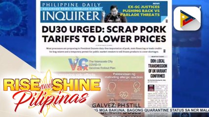 HEADLINES: Price cap sa mga pangunahing bilihin