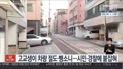 고교생이 차량 절도·뺑소니…시민·경찰에 붙잡혀