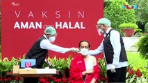 Alasan Presiden Jokowi Pakai Singlet Saat Vaksinasi Ke-2