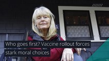 Who goes first? Vaccine rollout forces stark moral choices, and other top stories in health from January 27, 2021.