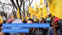 Protesters supporting Indian farmers demonstrate in NYC, and other top stories in US news from January 27, 2021.