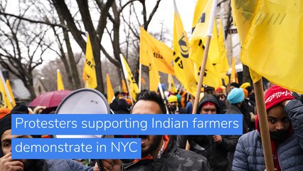 Protesters supporting Indian farmers demonstrate in NYC, and other top stories in US news from January 27, 2021.