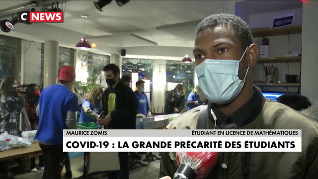 Précarité : distribution de nourriture aux étudiants