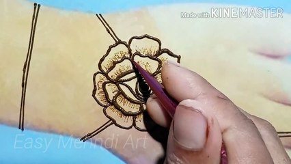 New stylish Back Hand Mehndi Design by Easy Mehndi art 2021