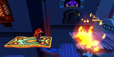 Crash Bandicoot 3 - Flamming Passion (Green Gem/Green Crystal) - PLAYSTATION SONY Walkthrough