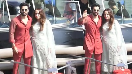 Newlywed Varun Dhawan & Natasha Dalal Arrive Home After The Grand Celebration
