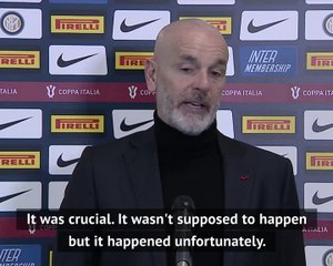 Pioli rues Zlatan's red card in defeat to Inter