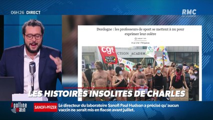 « Les histoires de Charles Magnien » : Une manif d'enseignants « à poil » et un agent SNCF divertit les voyageurs - 27/01