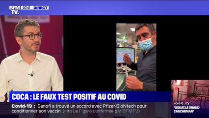Non, le Coca ne rend pas positif un test antigénique