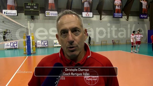 Christophe Charroux avant le déplacement de Martigues Volley à Fréjus