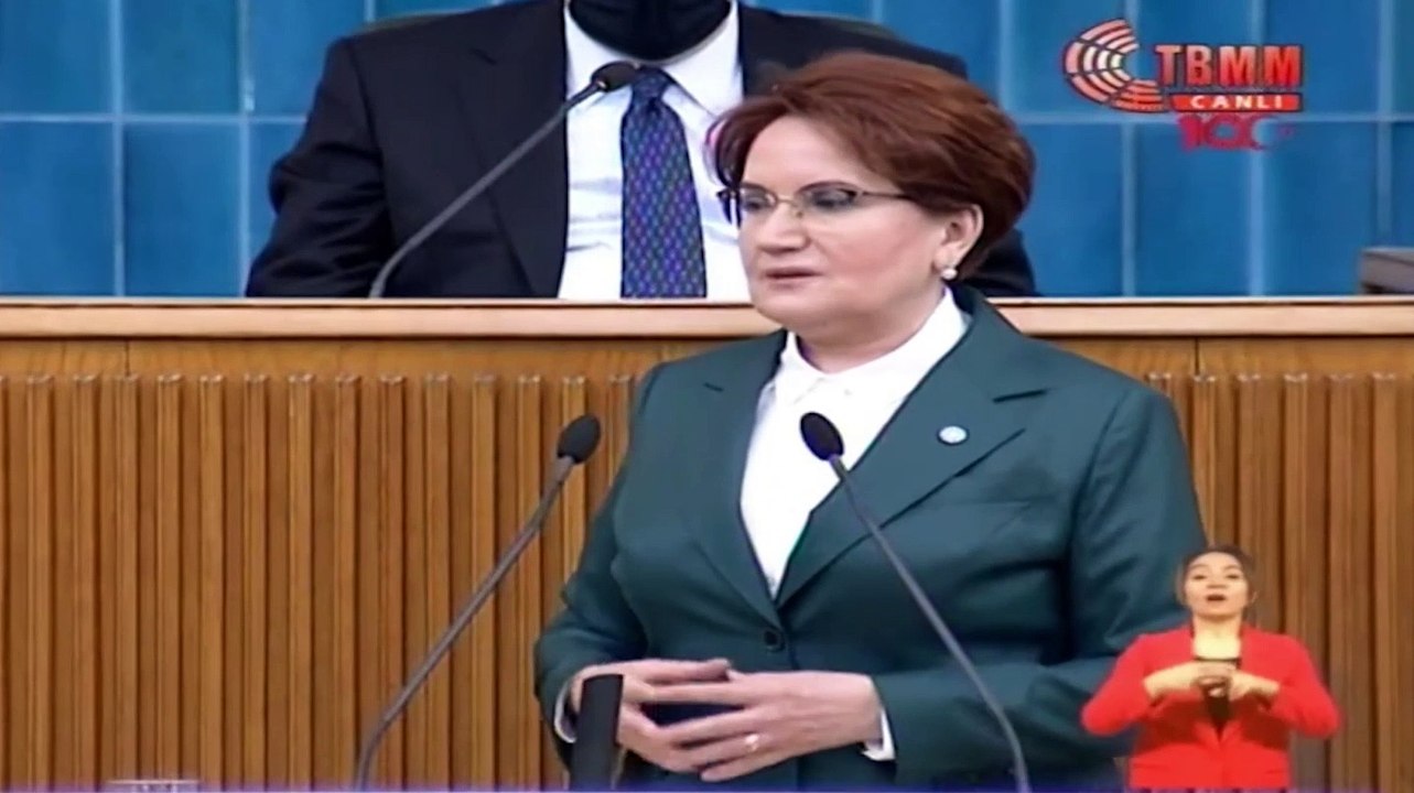 Akşener, Doğu Türkistanlı kadını kürsüye çağırdı; TBMM TV yayından çıktı