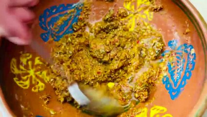 fish cutting skills,Fish fry,giant fish cooking, primitive technology fish,so l