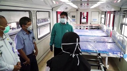 Indonesia turns train carriages into Covid-19 hospital amid surge in cases