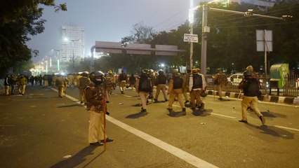 Delhi Police marches on the streets of national capital