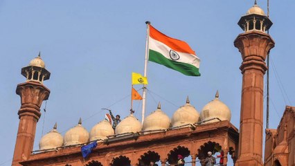 Скачать видео: No Khalistani flag on Red Fort, Pakistan spreading lies