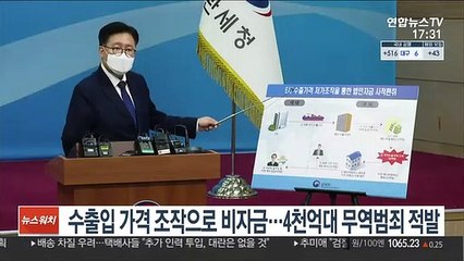수출입 가격 조작으로 비자금…4천억대 무역범죄 적발