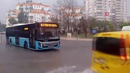 Antalya'da ekili alanlar su altında kaldı