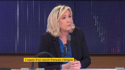 Vaccin contre le Covid-19 de Sanofi : "C'est pire qu'un retard, c'est un véritable plantage", estime Marine Le Pen