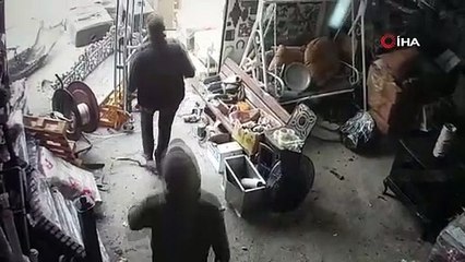 40 saniyelik hortum sanayi sitesini savaş alanına çevirdi